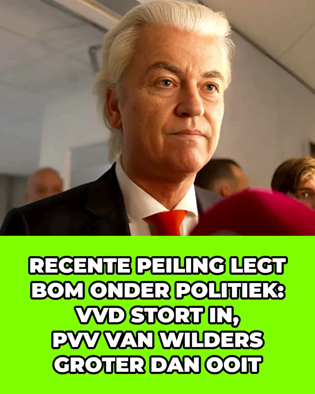 Wilders juicht: ‘Nederland wil de PVV!’